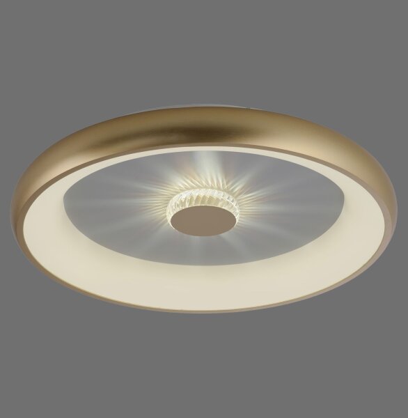 Plafonnier LED à intensité variable 2700-5000 K Ø61,5 cm laiton