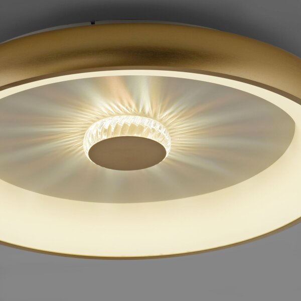 Plafonnier LED à intensité variable 2700-5000 K Ø61,5 cm laiton