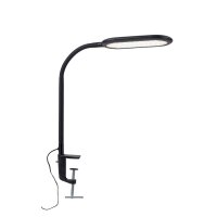 Lampe LED flexible à pince noire 3000-6000 K dimmable