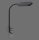 Lampe LED flexible à pince noire 3000-6000 K dimmable