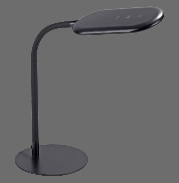 Lampe de table LED flexible noire 3000-6000 K 7 W intensité lumineuse variable