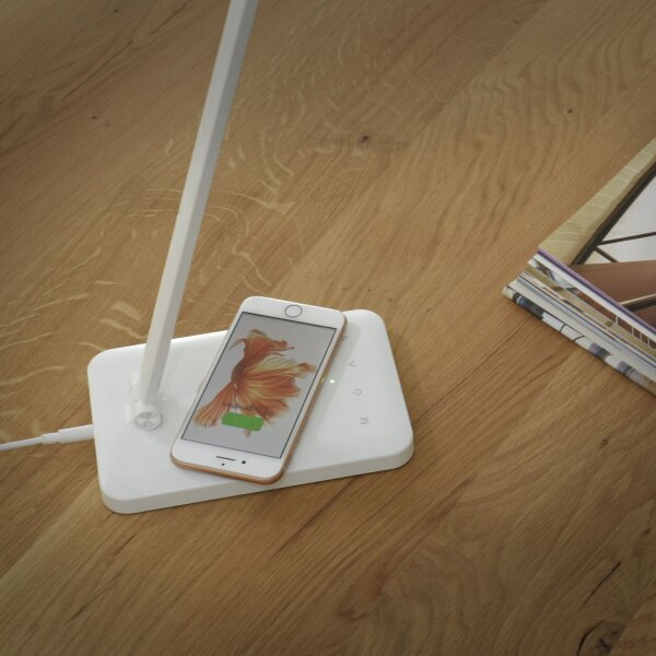 Lampe de bureau LED blanche Touch 61,5 cm 5 W flexible