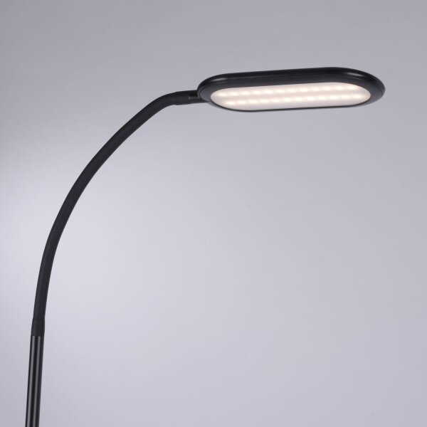 Lampadaire LED flexible noir 175 cm 3000-6000 K 7 W