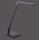 Lampe de bureau LED noire tactile 680 lm réglable