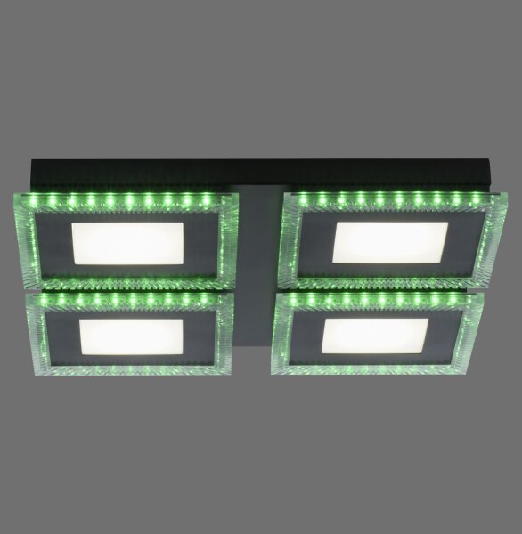 Plafonnier LED à intensité variable RBG Light 17 W Télécommande