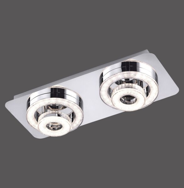 Spot de plafond LED métal flexible 3000 K 1200 lm chrome