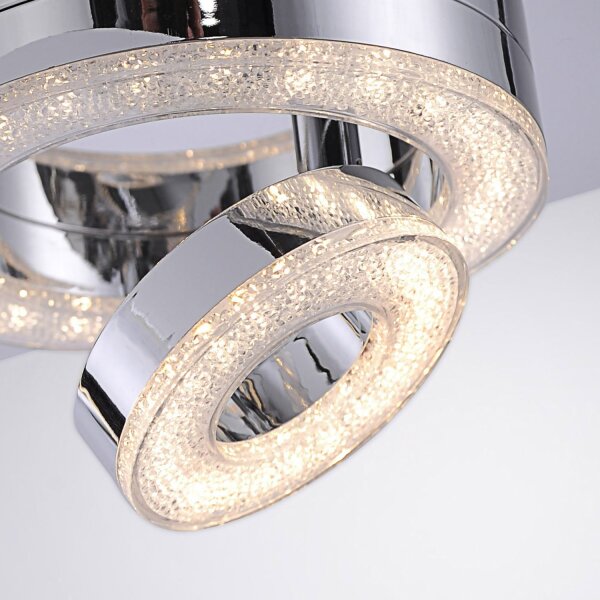 Spot de plafond LED métal flexible 3000 K 1200 lm chrome