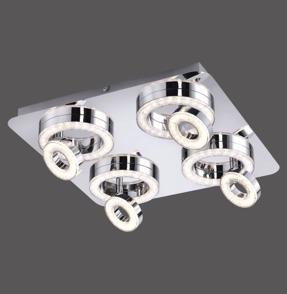 Spot de plafond LED flexible métal L:40 cm 3000 K 270 lm