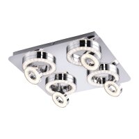 Spot de plafond LED flexible métal L:40 cm 3000 K...