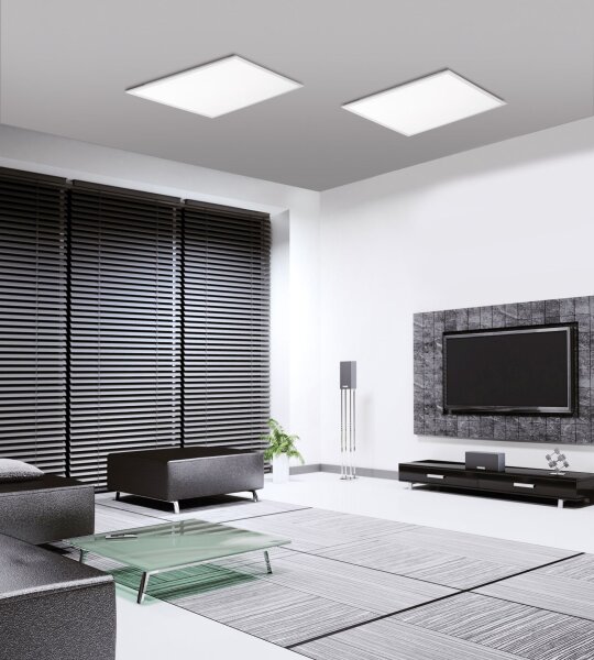 Plafonnier LED à intensité variable blanc Télécommande 4100 lm