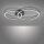 Plafonnier LED métal noir 26 W 3000 K flexible