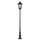 Grand luminaire sur m&acirc;t Noir 257cm de haut E14 IP44 Antique