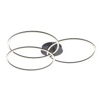 Plafonnier LED métal noir 12 W 1500 lm mobile