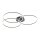 Plafonnier LED métal noir 12 W 1500 lm mobile