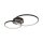 Plafonnier LED stylé Métal noir 3000 K anneaux