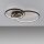 Plafonnier LED stylé Métal noir 3000 K anneaux