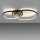 Plafonnier LED stylé Métal noir 3000 K anneaux
