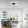 Plafonnier LED stylé Métal noir 3000 K anneaux