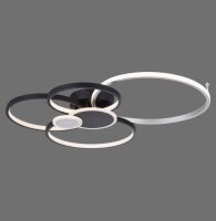 Lampe de plafonnier LED Noir Aluminium Métal L:85...