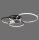 Lampe de plafonnier LED Noir Aluminium Métal L:85 cm 35 W