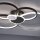 Lampe de plafonnier LED Noir Aluminium Métal L:85 cm 35 W