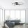 Lampe de plafonnier LED Noir Aluminium Métal L:85 cm 35 W