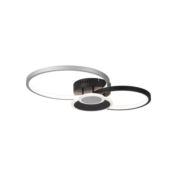 Lampe de plafonnier LED Noir Aluminium Métal L:58 cm 26 W