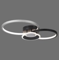 Lampe de plafonnier LED Noir Aluminium Métal L:58...