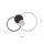 Lampe de plafonnier LED Noir Aluminium Métal L:58 cm 26 W