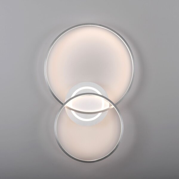 Plafonnier LED stylé en aluminium 3000 K anneaux