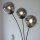 Confortable lampadaire en verre fumé 185 cm E14 à faible éblouissement