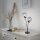 Lampe de table confortable en verre fumé 60 cm E14 à faible éblouissement