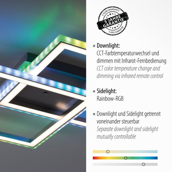 Plafonnier LED Rainbow RGB dimmable 3450 lm L:44,5 cm