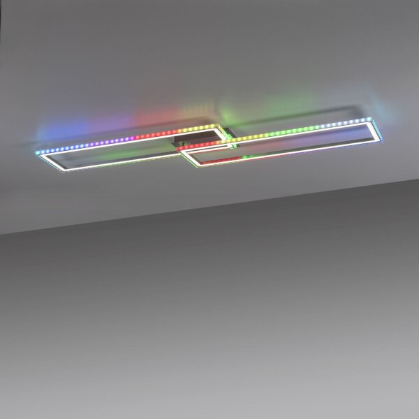 Lampe de plafonnier LED Rainbow RGB dimmable 5000 lm L:121 cm