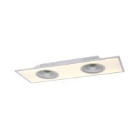 Lampe de plafonnier à LED avec ventilateurs Blanc...