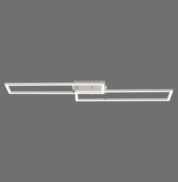 Plafonnier LED à intensité variable en acier 3000 K L:102 cm
