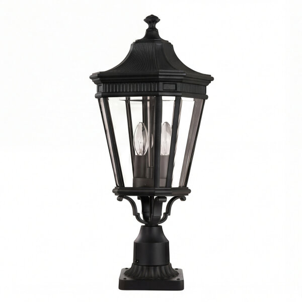 Lampe de socle extérieure Noir H:57,5cm Rustique IP44