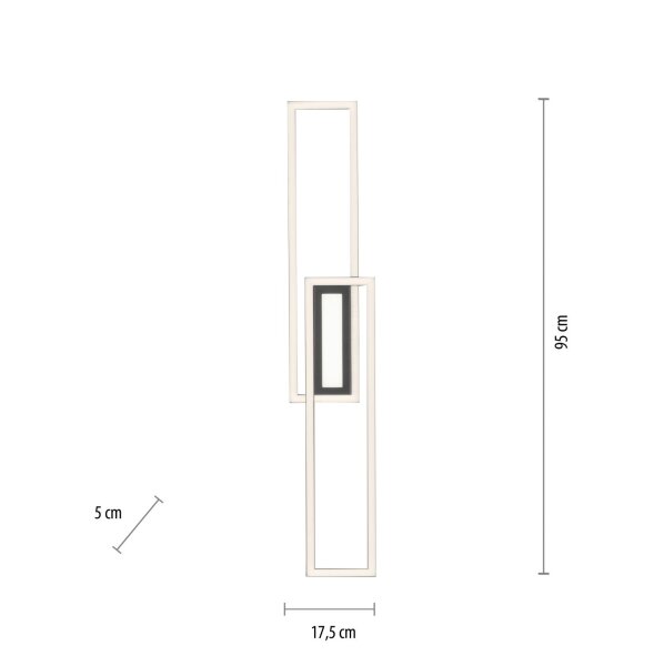 Lampe de plafonnier LED à intensité variable Métal noir blanc chaud 3000 K