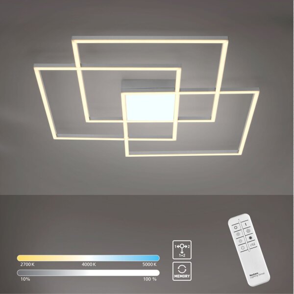 Plafonnier LED à intensité variable Métal en acier L:75 cm 12 W