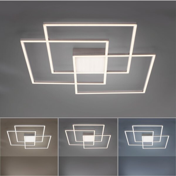 Plafonnier LED à intensité variable Métal en acier L:75 cm 12 W