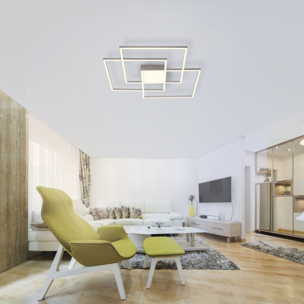 Plafonnier LED à intensité variable Métal en acier L:75 cm 12 W