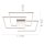 Plafonnier LED à intensité variable Métal en acier L:75 cm 12 W