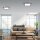 Lampe de plafonnier LED plate noire L:29,5 cm 6 W 750 lm