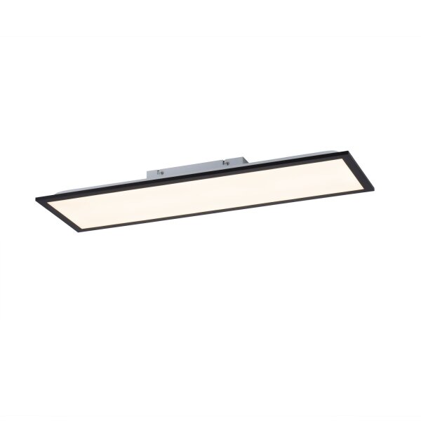 Lampe de plafonnier LED plate noire L:79,5 cm 14 W 3000 K