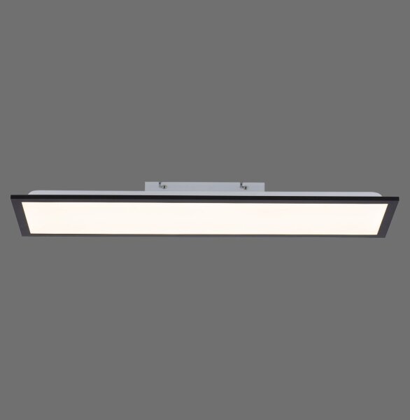 Lampe de plafonnier LED plate noire L:79,5 cm 14 W 3000 K