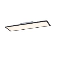 Lampe de plafonnier LED plate noire L:79,5 cm 14 W 3000 K