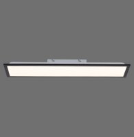 Lampe de plafonnier LED plate noire L:79,5 cm 14 W 3000 K
