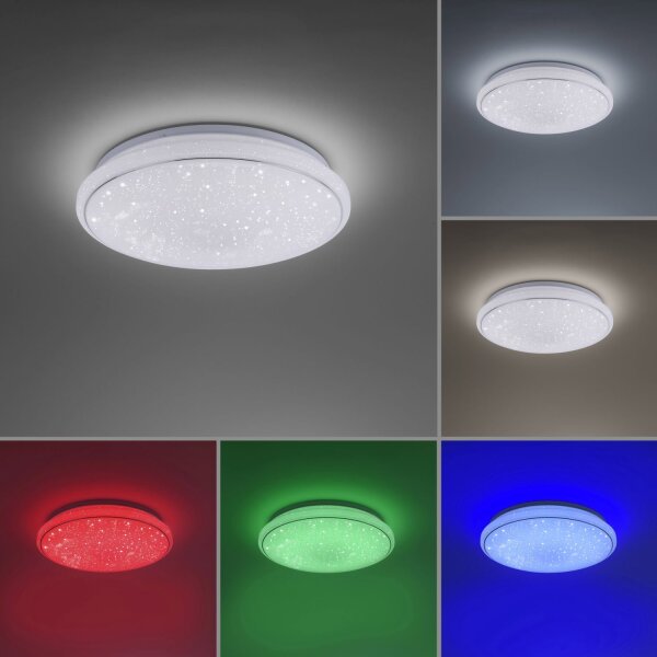 Lampe de plafonnier LED à intensité variable Ciel étoilé RGB 2700-5000 K