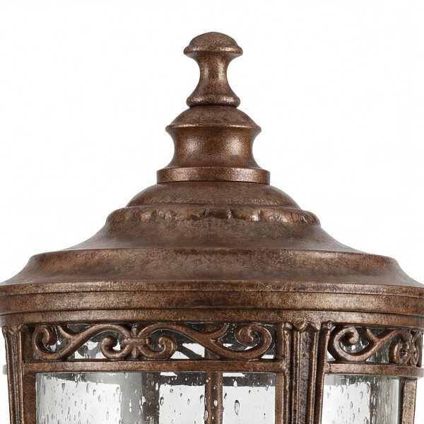 Grand réverbère en bronze antique H:263cm IP44