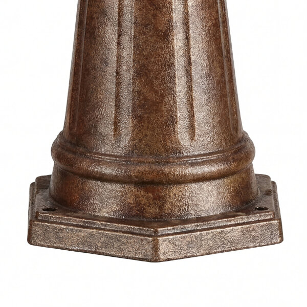 Grand réverbère en bronze antique H:263cm IP44